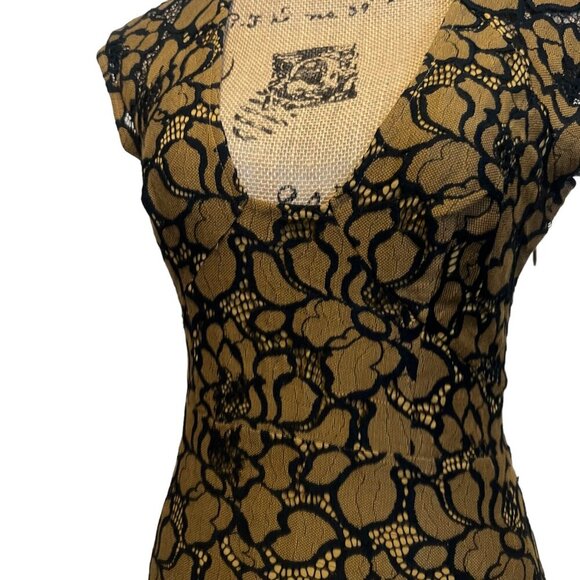 Free People Stretch Lace Gothic Glam Noir Romance Mini Dress Tunic Size Small - Picture 8 of 8